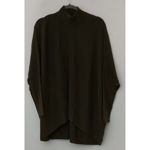 Studio Park x Kerstin Lindquist Sweater Size M Dolman Sleeve Olive Pullover NEW